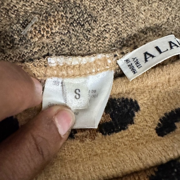 RARE ALAIA Azzedine F/W 1991 Runway leopard print wool midi skirt - Small - Picture 14 of 15